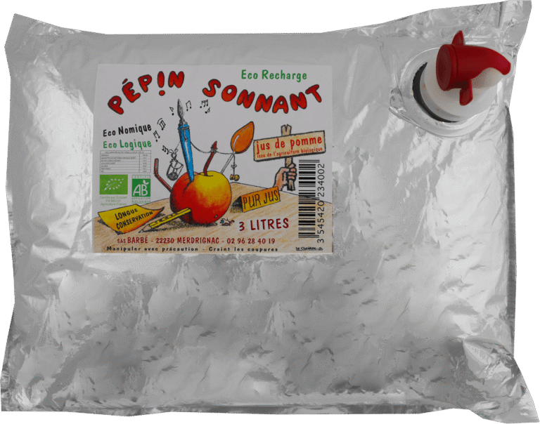 Écorecharge de Jus de Pommes Biologique Pépin Sonnant 3 L